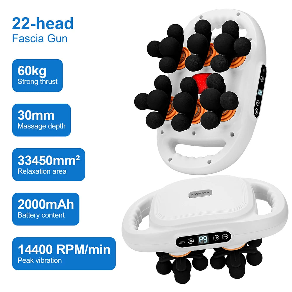 RevivePro™ 22-Head Massage Gun